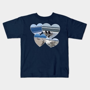 Lispe Sea Side Hearts Kids T-Shirt